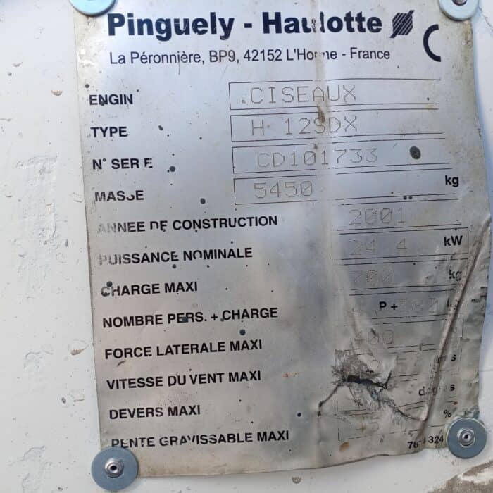 Haulotte H12SDX Dieselkäyttöinen saksilavanostin - Image 19