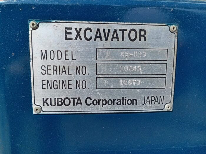 Kubota KX-033 Minikaivinkone - Image 8