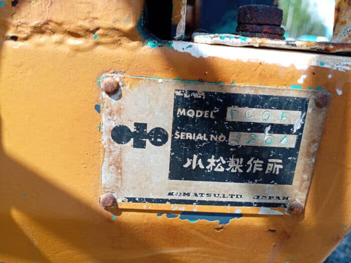 Komatsu PC05 Minikaivinkone - Image 7