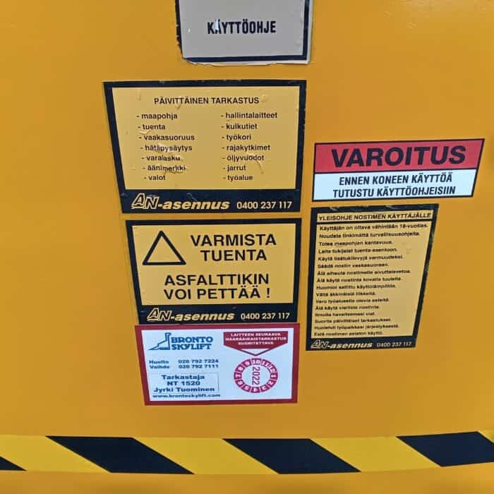Bronto 207 Perässävedettävä Henkilönostin, katsastettu ja rekisterissä! - Image 8
