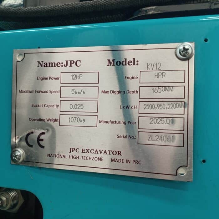 JPC KV12 Minikaivuri - Image 7