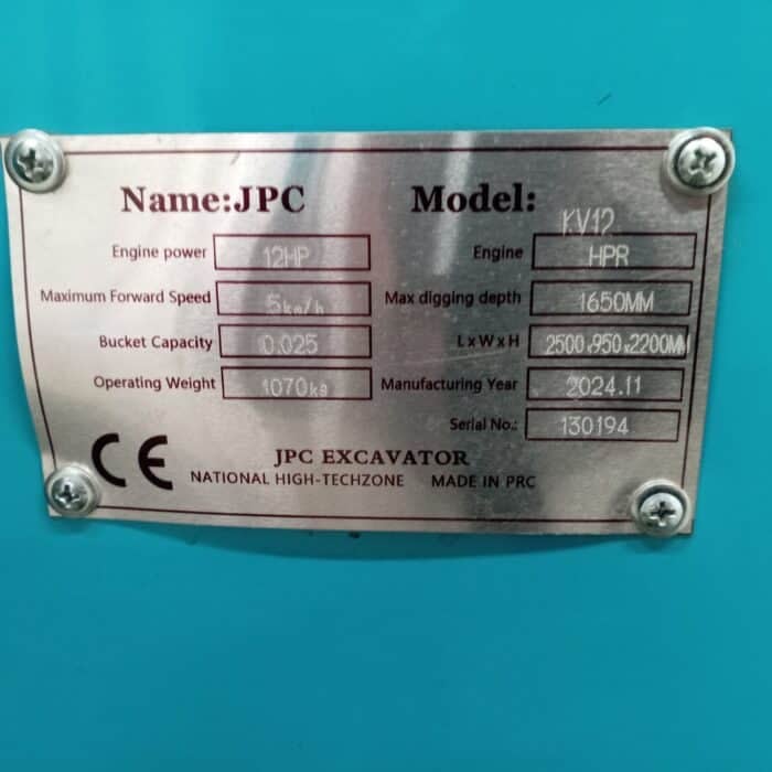 JPC KV12 Minikaivuri s/n 130194 - Image 21