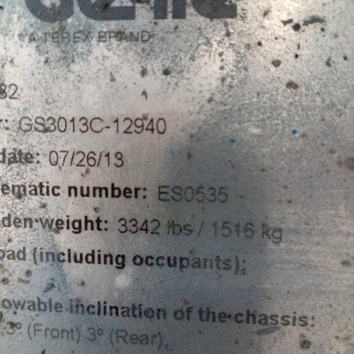 Genie GS1932 akkukäyttöinen saksilavanostin, Katsastettu! - Image 16
