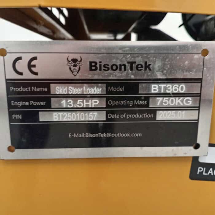 Bisontek BT360 Kuormaaja, Bensiini moottori 13,5 hp - Image 14