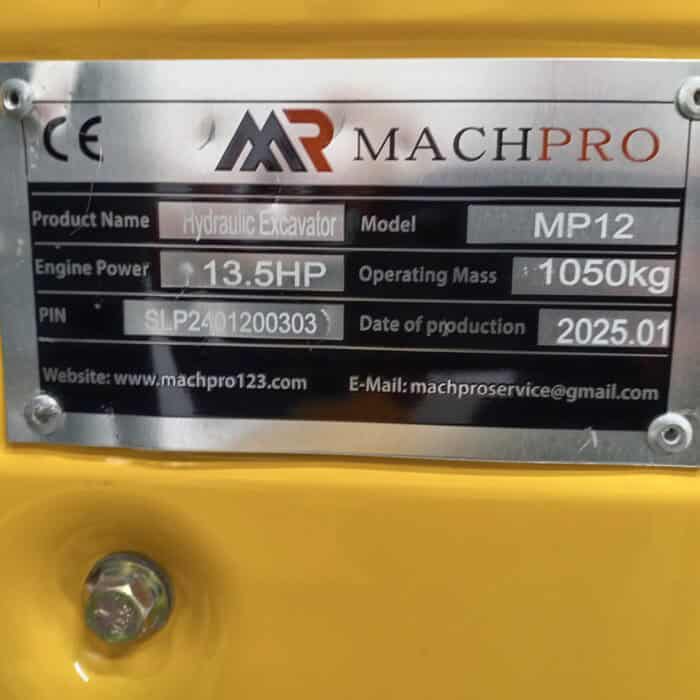 Machpro MP12 Minikaivuri levenevällä alavaunulla! - Image 16