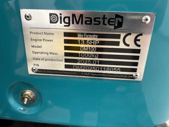 Minikaivuri DigMaster DM100, 2025 - Bensiini - Image 18