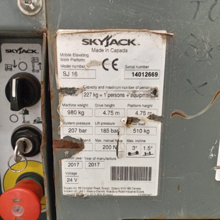 Skyjack SJ16 teleskooppipuominostin, Katsastettu! - Image 14