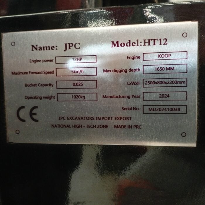 JPC HT12 Minikaivuri - Image 14
