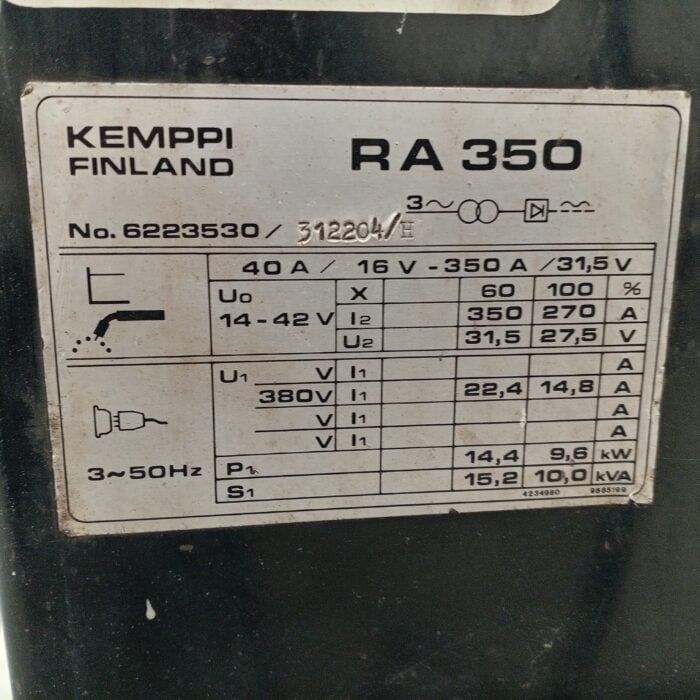 Kemppi RA350 hitsauskone - Image 11