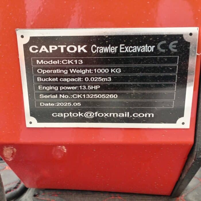 Captok CK13 Minikaivuri, Bensiini 13,5 hv - Image 19