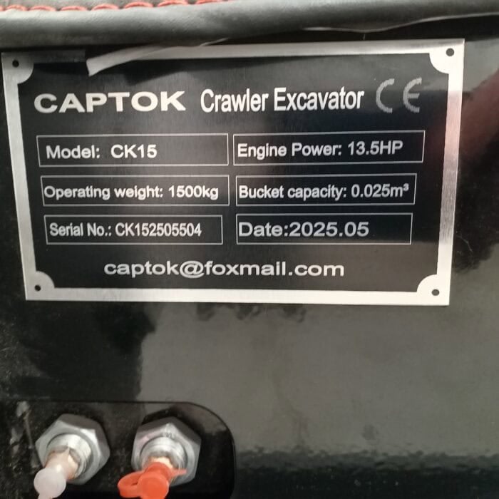 Captok CK15 Minikauvuri 1500 kg, Bensiini 13,5 hv - Image 15
