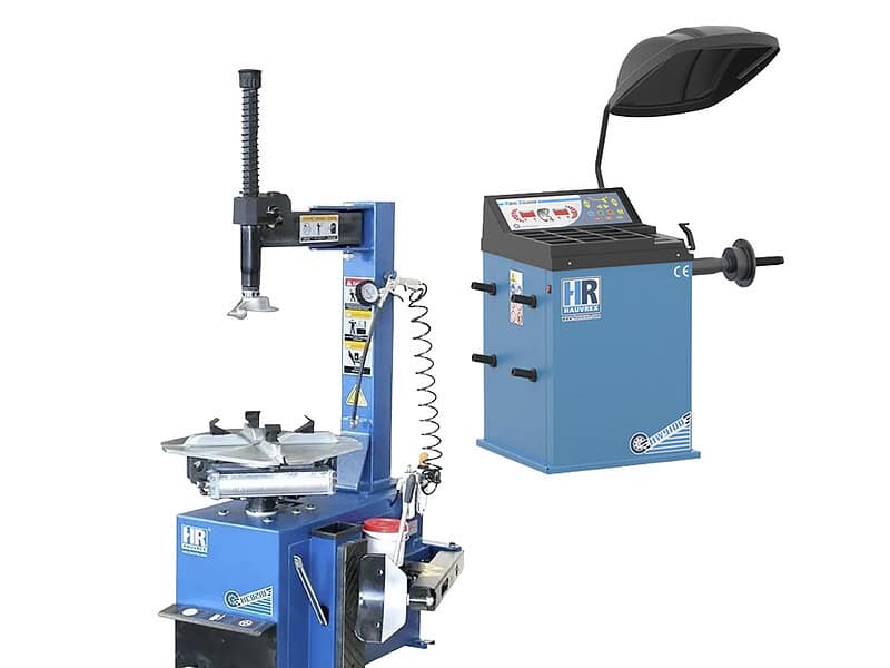 Rengaskone puoliautomaattinen + tasapainotuskone, Hauvrex