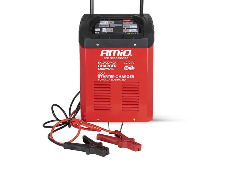 Apukäynnistin / akkulaturi max. 40A 12V/24V, Amio