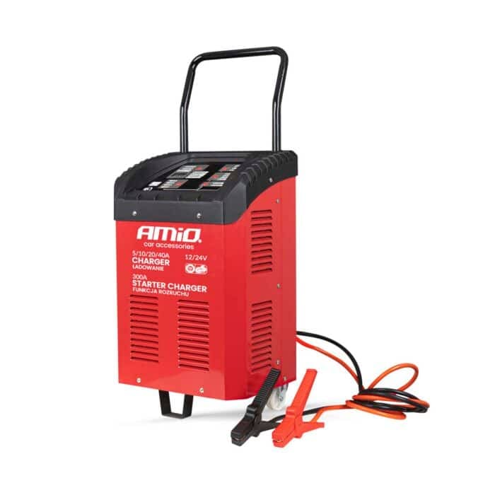 Apukäynnistin / akkulaturi max. 40A 12V/24V, Amio - Image 2
