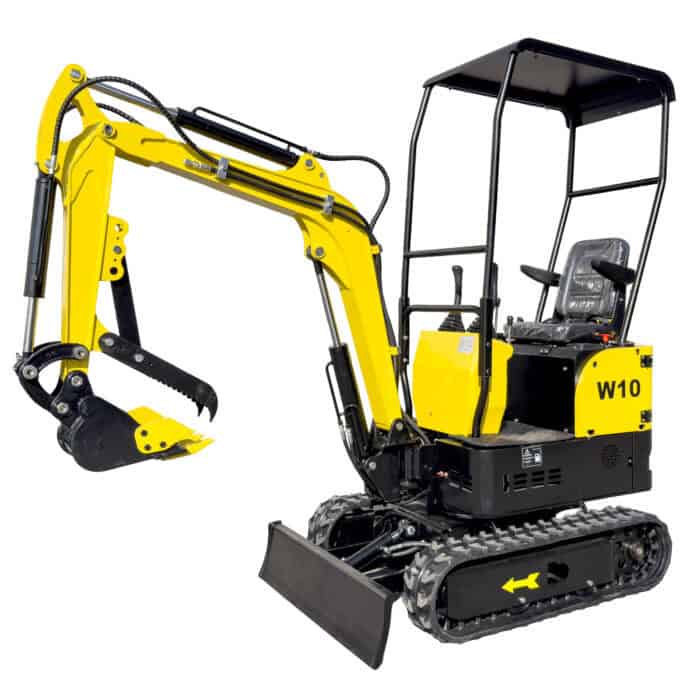Minikaivuri tyvitaitolla 860 kg, H-Power W10