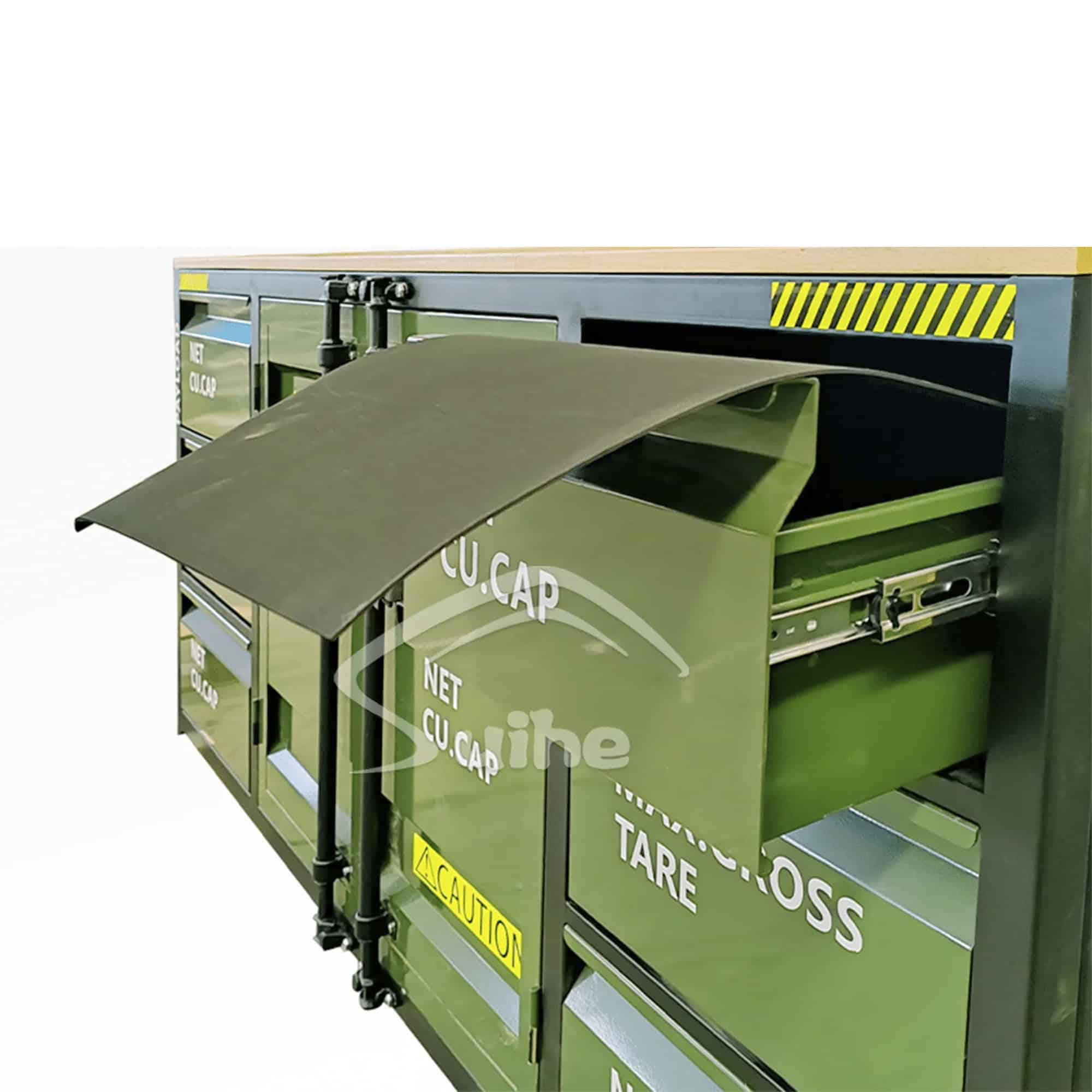 Työkalukaappi työtasolla 194 cm, Army - Image 5