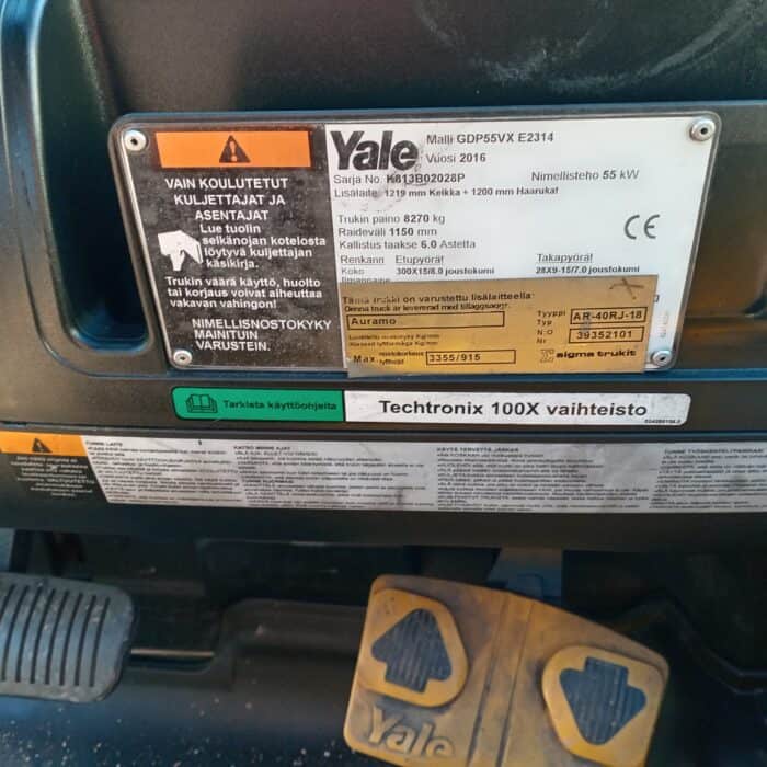 Yale GDP 55 VX  Diesel trukki 5,5 t, 4150 mm - Image 16