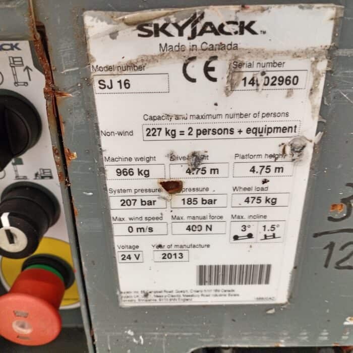 Skyjack SJ16 Teleskooppipuominostin - Image 15