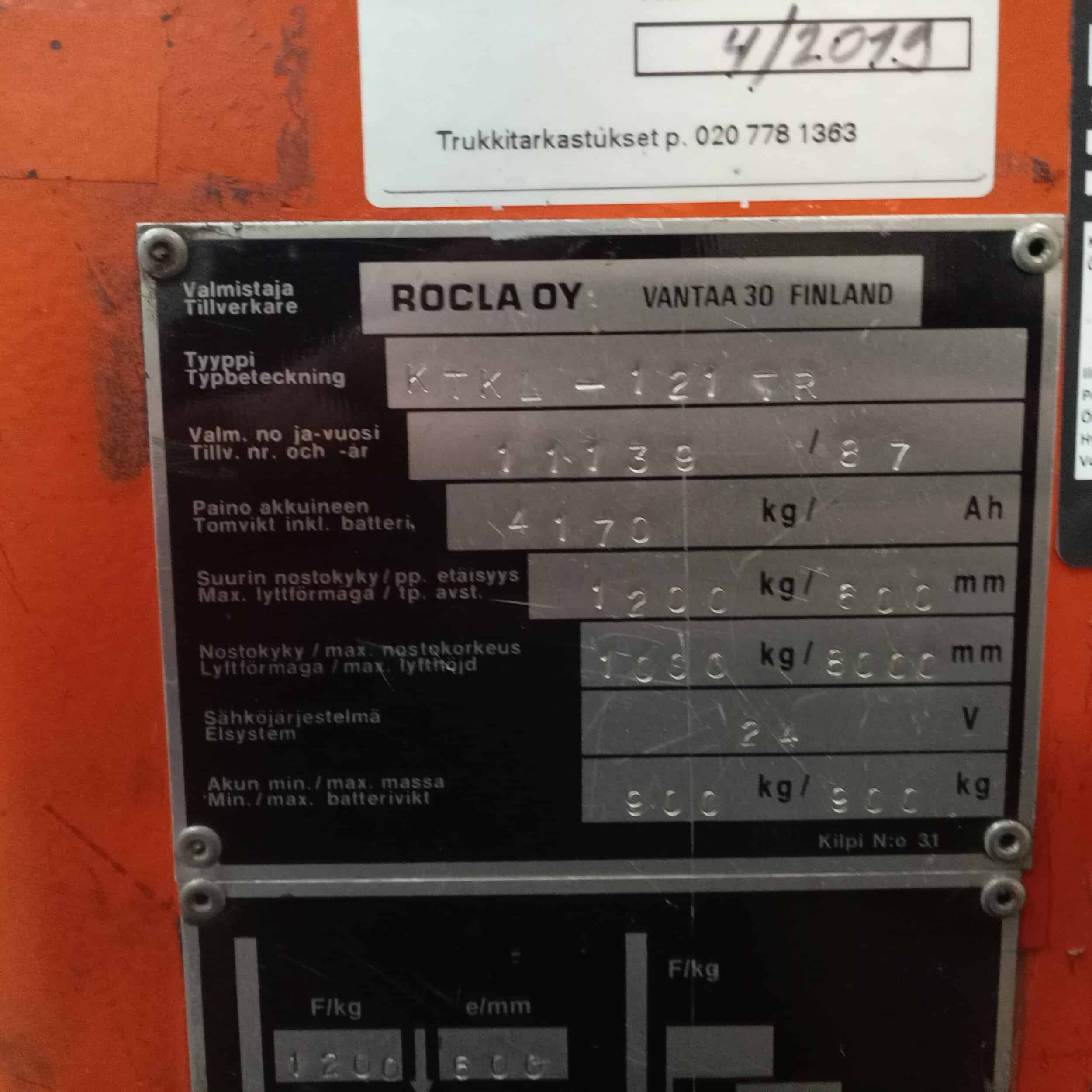 Rocla KTKL-121TR korkeakeräilytrukki - Image 12