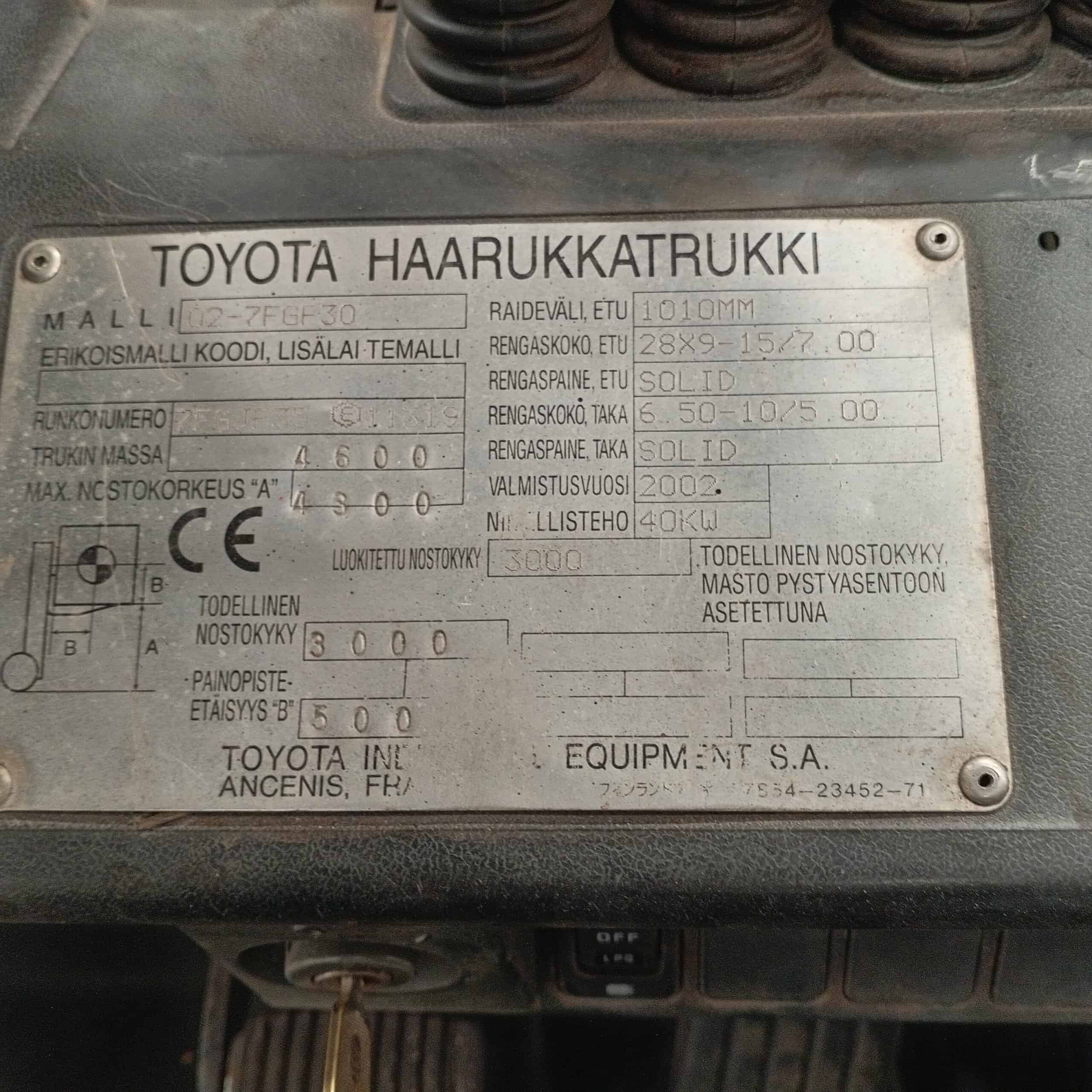 Toyota 02-7FGF30 Kaasutrukki, 3 t - Image 8