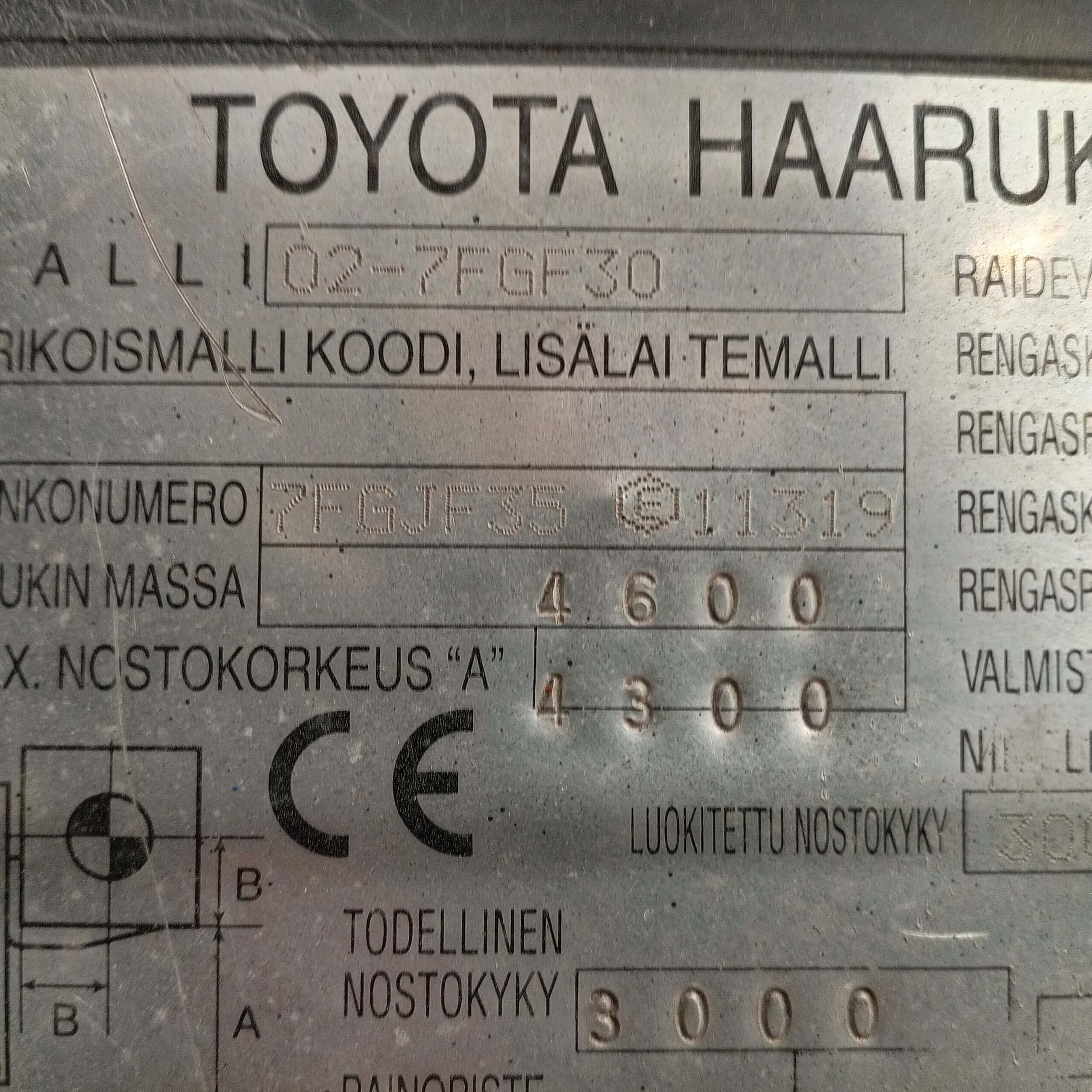 Toyota 02-7FGF30 Kaasutrukki, 3 t - Image 14