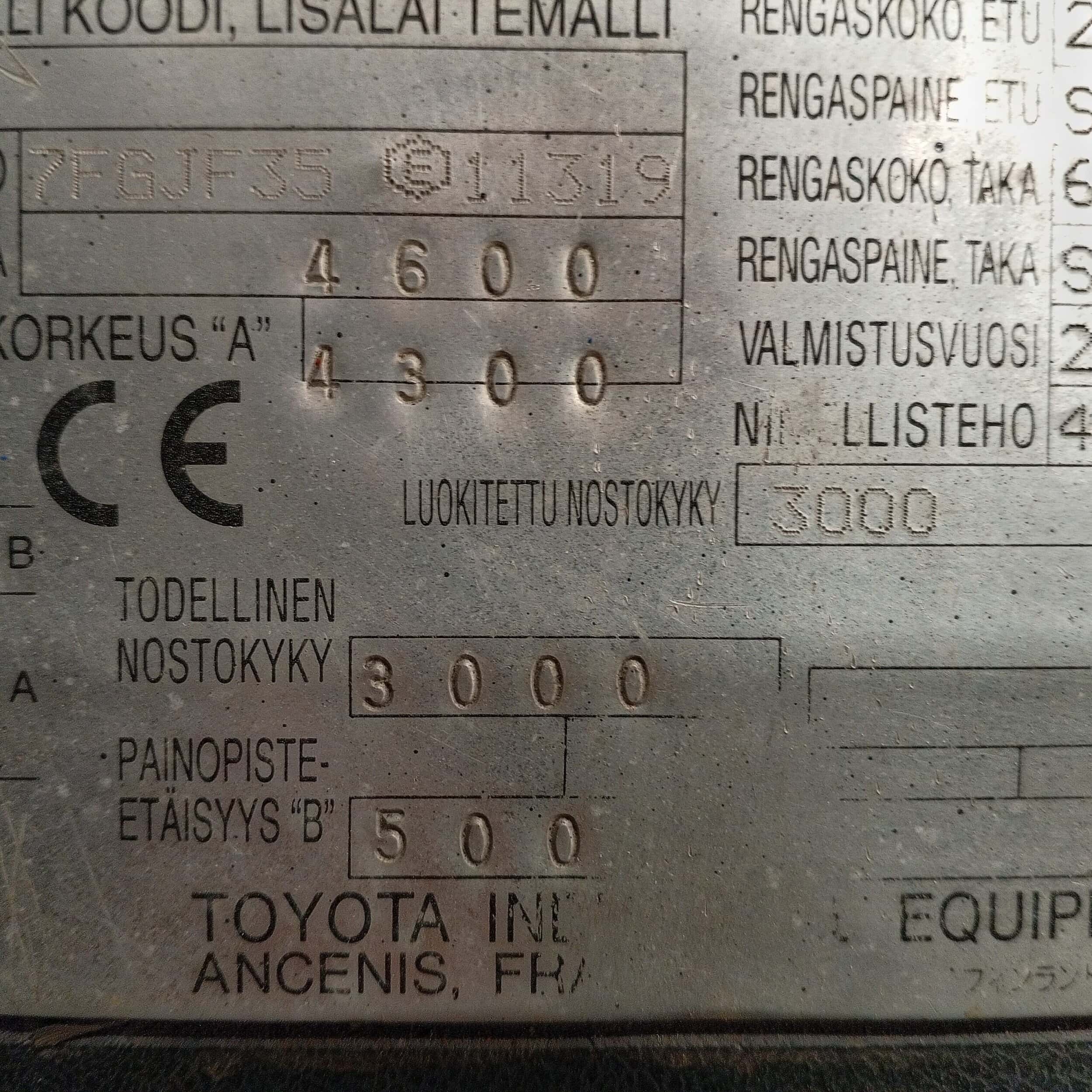 Toyota 02-7FGF30 Kaasutrukki, 3 t - Image 15