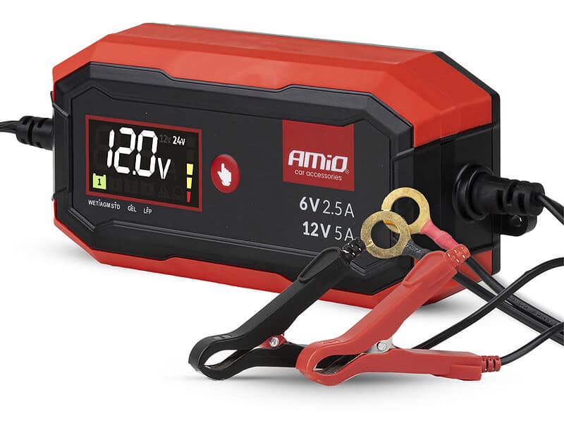 Akkulaturi 6/12V 5A, Amio