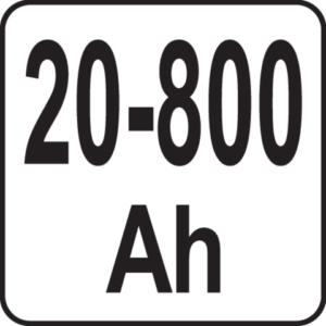 Akkulaturi / apukäynnistin 12/24V 20-800 Ah IP20, Yato