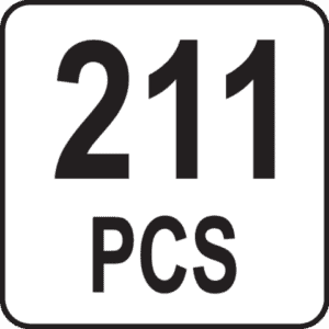 Työkaluvaunu työkaluilla 211 osaa, Yato