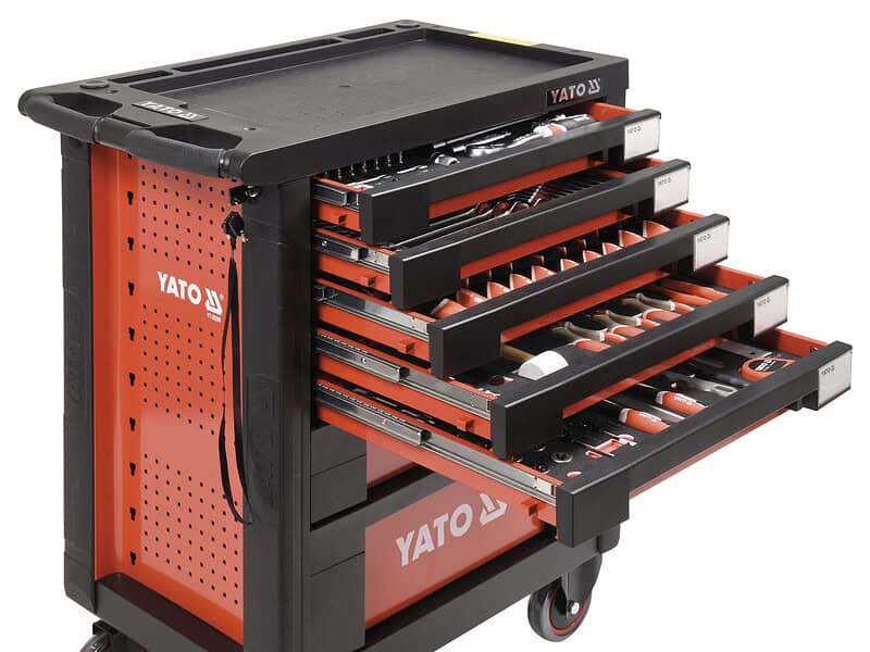 Työkaluvaunu työkaluilla 211 osaa, Yato