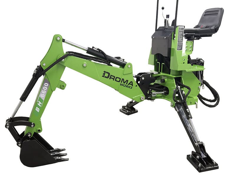 Kaivuulaite 3-pistekiinnitys PTO, Droma Works