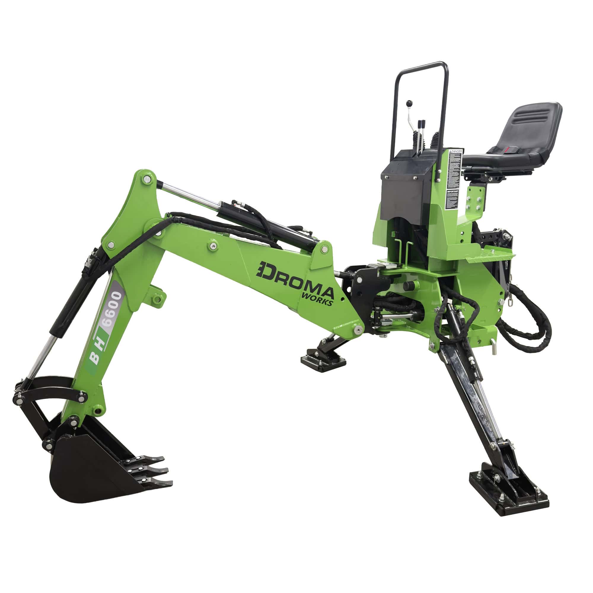 Kaivuulaite 3-pistekiinnitys PTO, Droma Works