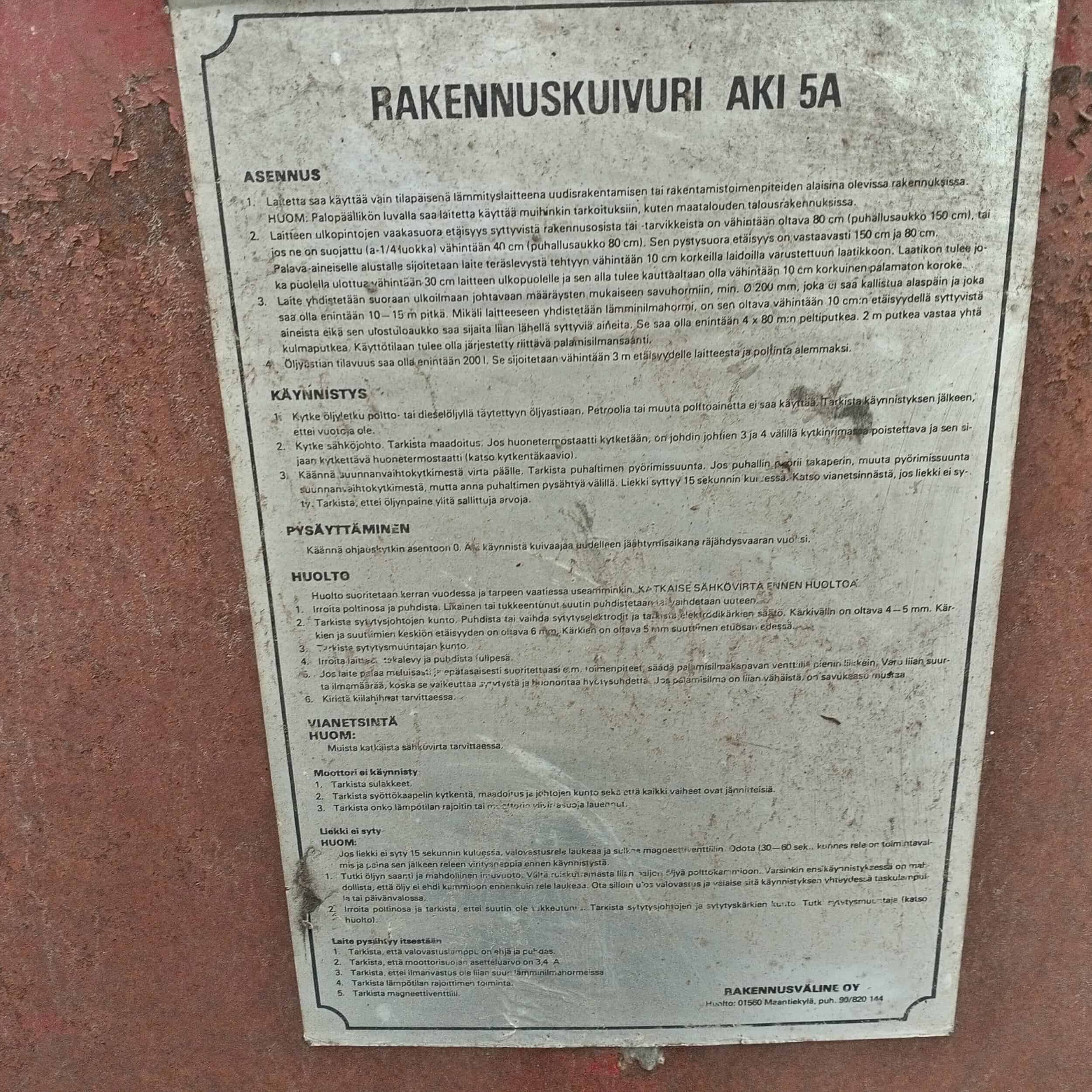 Aki 5A 50kw hallilämmitin diesel - Image 14