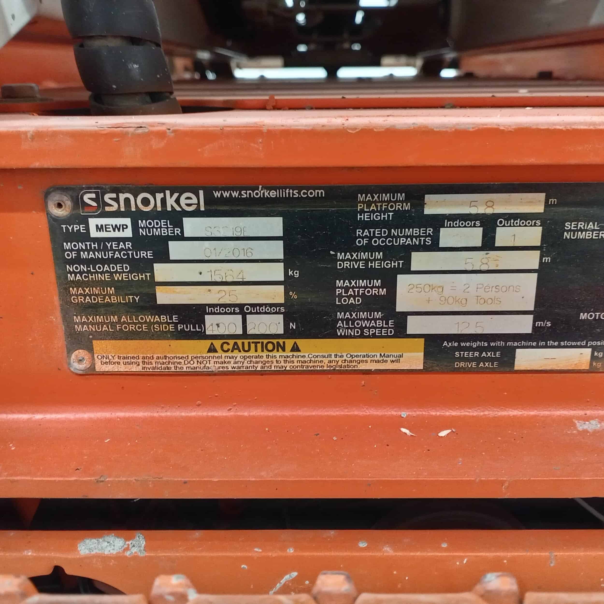 Snorkel S3219E Saksilavanostin, Katsastettu! - Image 11