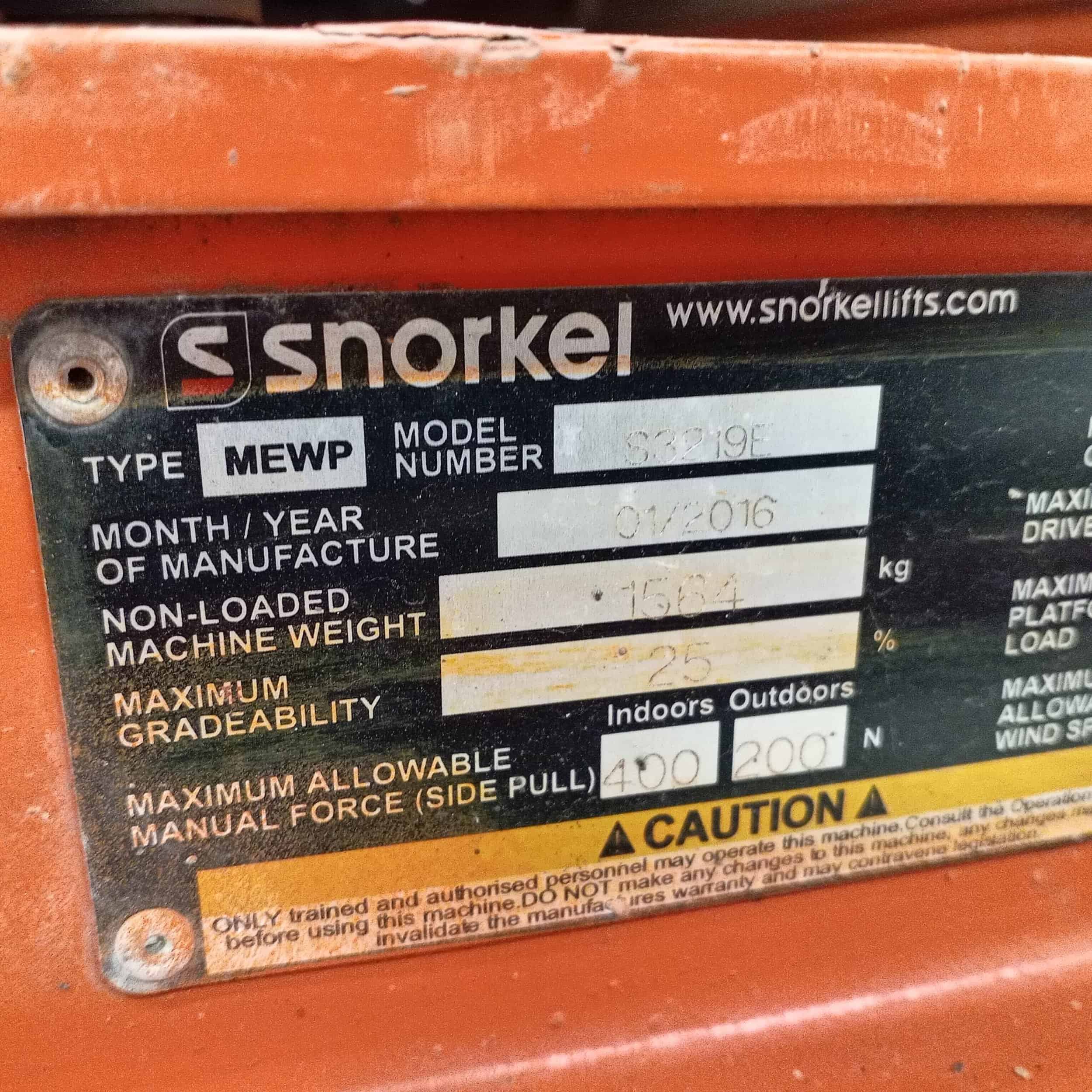 Snorkel S3219E Saksilavanostin, Katsastettu! - Image 12