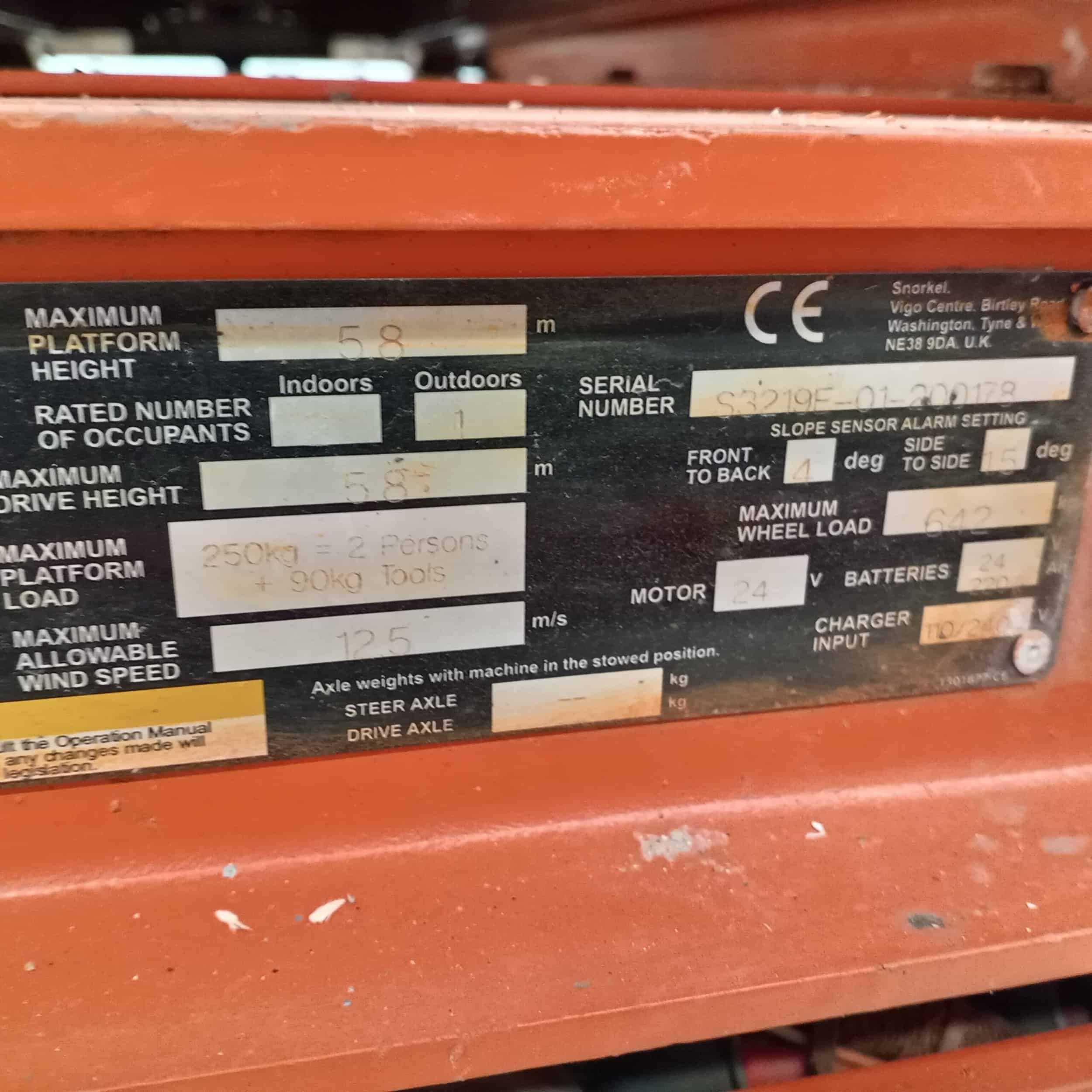 Snorkel S3219E Saksilavanostin, Katsastettu! - Image 13