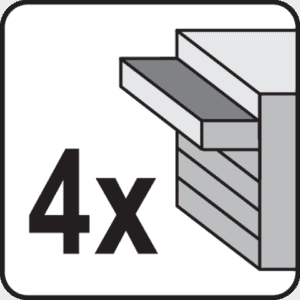 Työkalukaappi 4 vetolaatikkoa, Yato