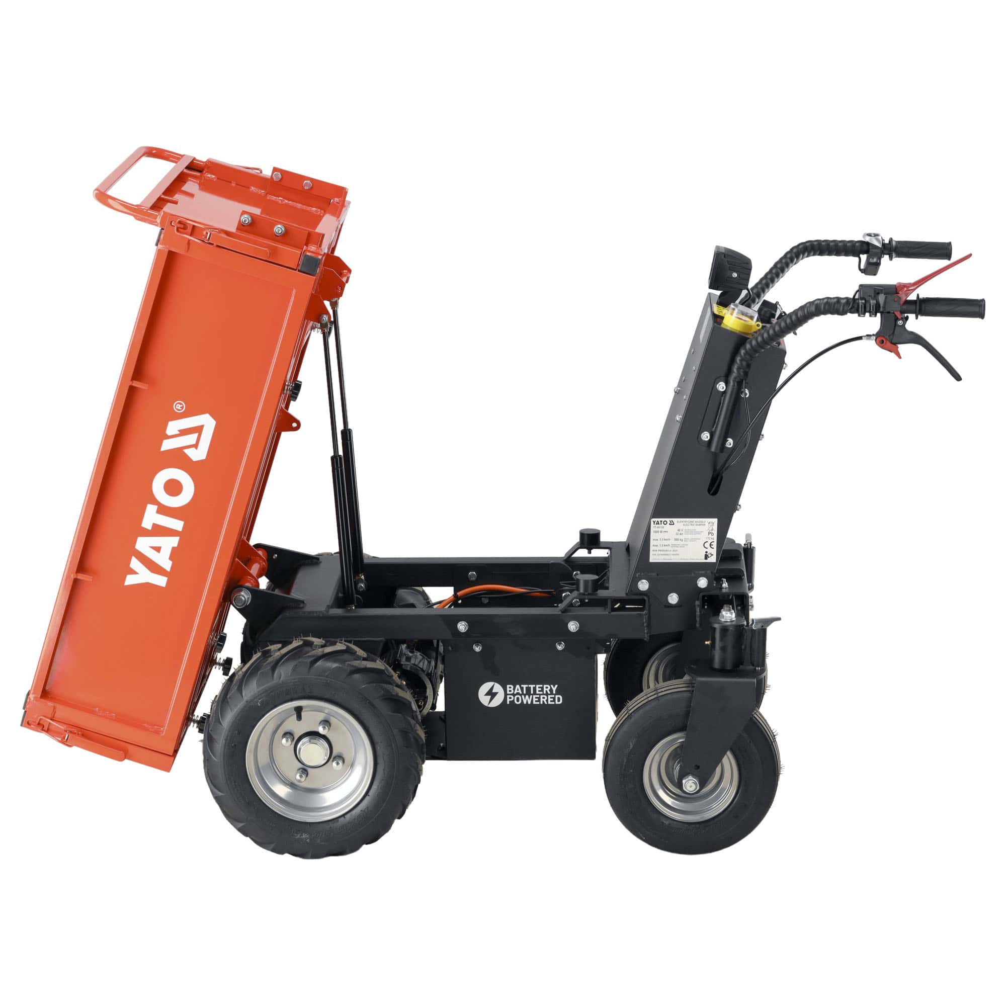 Sähkökäyttöinen minidumpperi 1000 W, Yato - Image 7