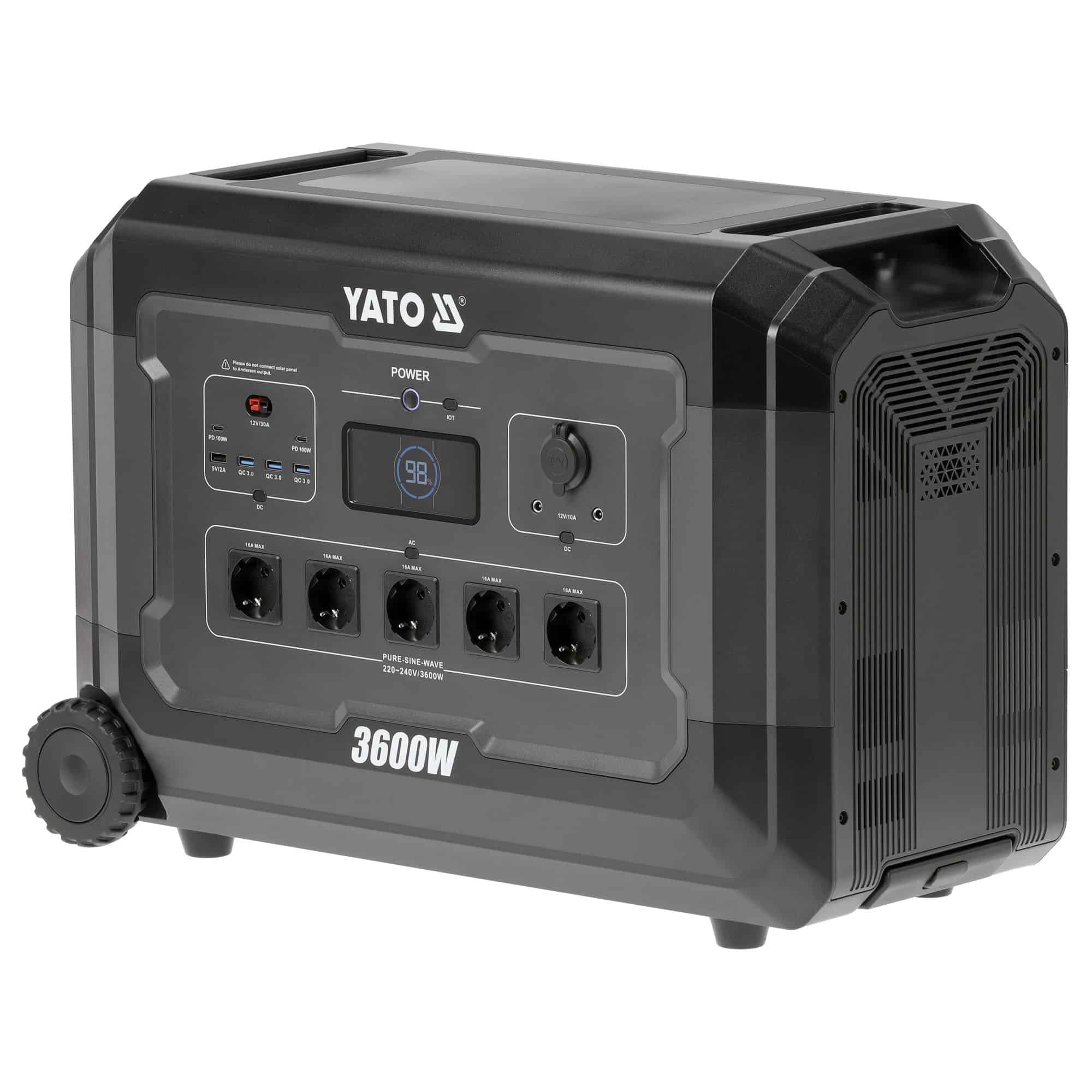 Virta-asema kannettava 3600 W, Yato