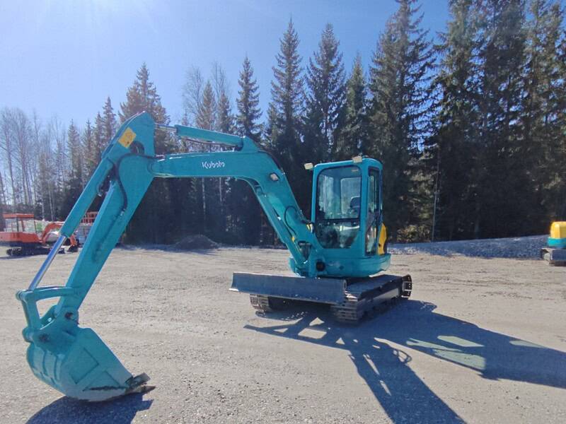 Kubota U50-3S Rautatelainen minikaivuri vm 2012