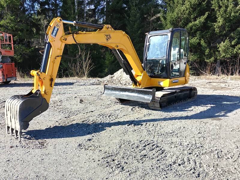 JCB 8056 Rautatelainen minikaivuri vm 2010