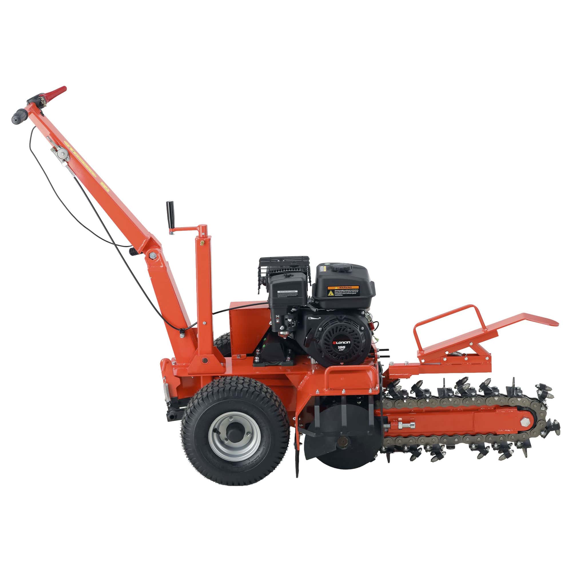 Ketjukaivuri / salaojakone Loncin 6,5 hv, Yato - Image 2