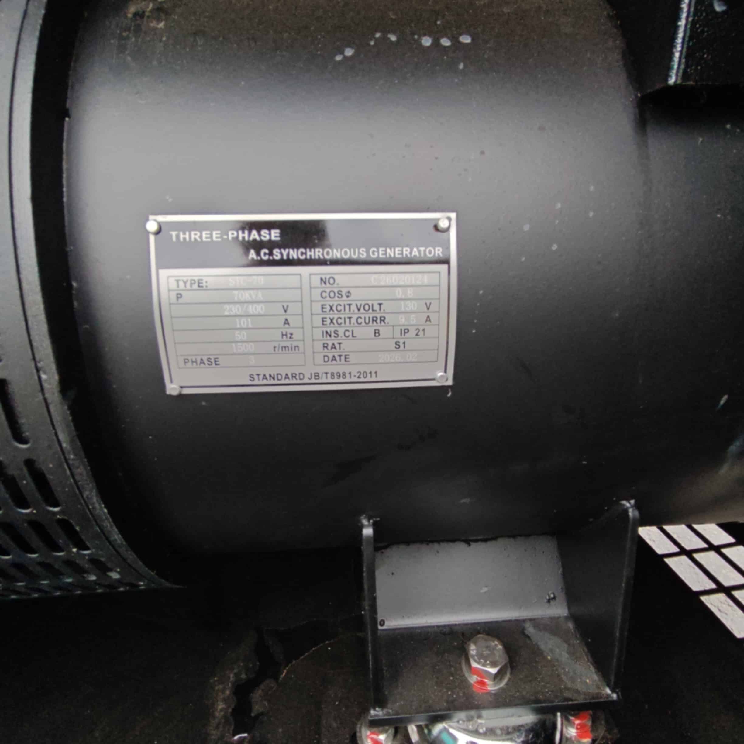 Kawakenki KK-70-III-SSS 70kVA Generaattori Vm 2026 - Image 11