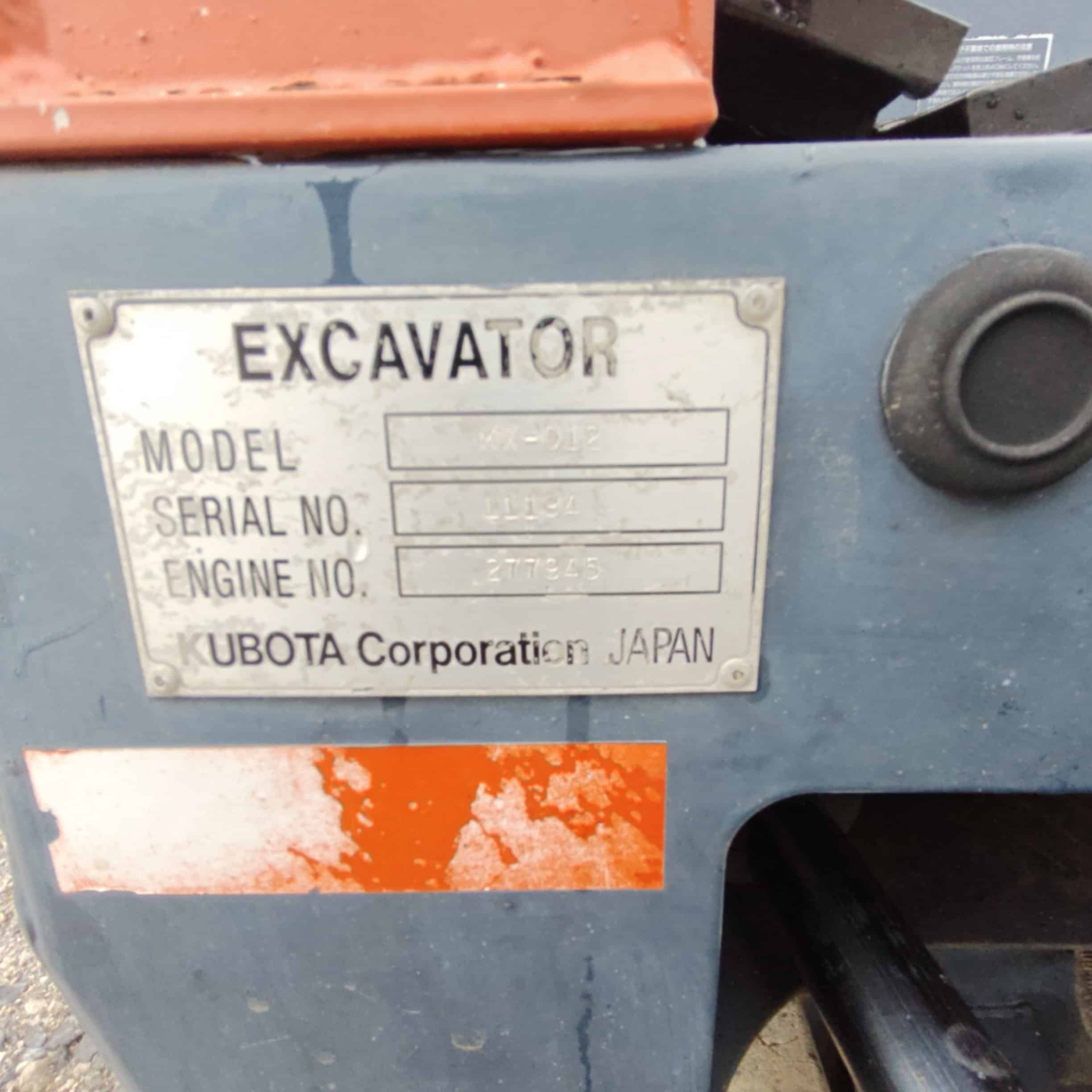 KUBOTA KX-012 Käytetty kumitelainen minikaivuri - Image 19