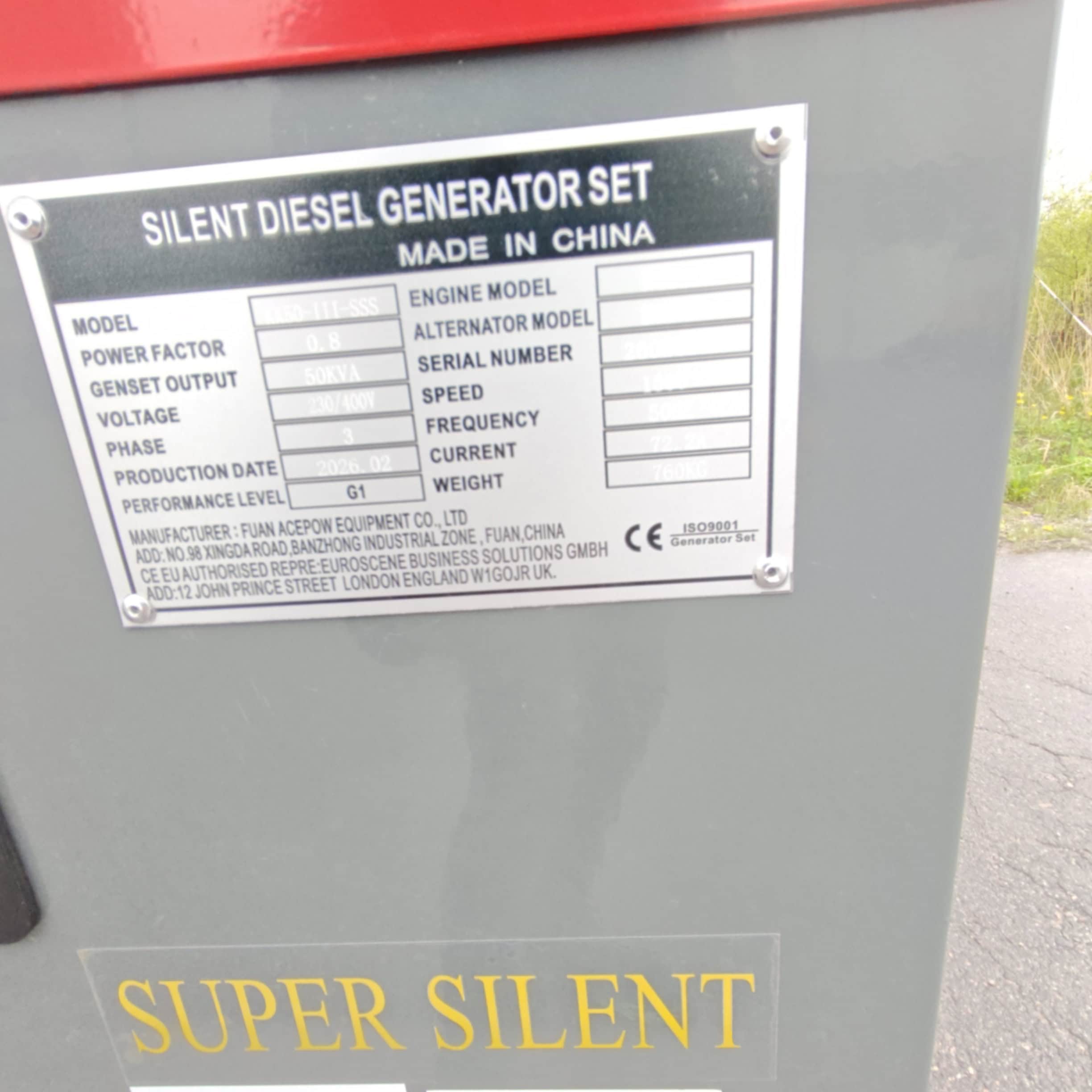 Kawakenki KK-50-III-SSS 50kVA Generaattori VM2026 - Image 11