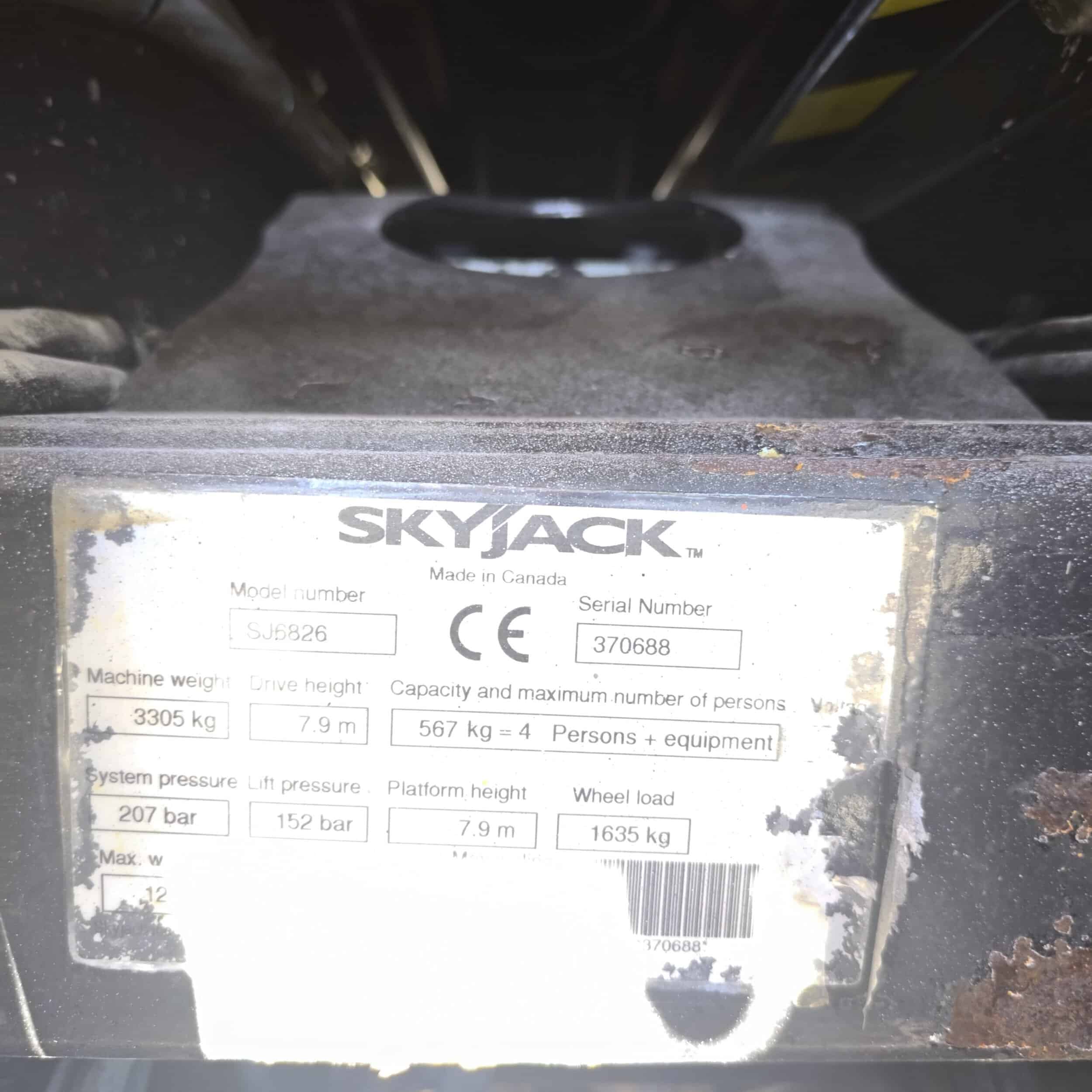 Skyjack SJ6826 Diesel saksilavanostin Katsastettu! - Image 14