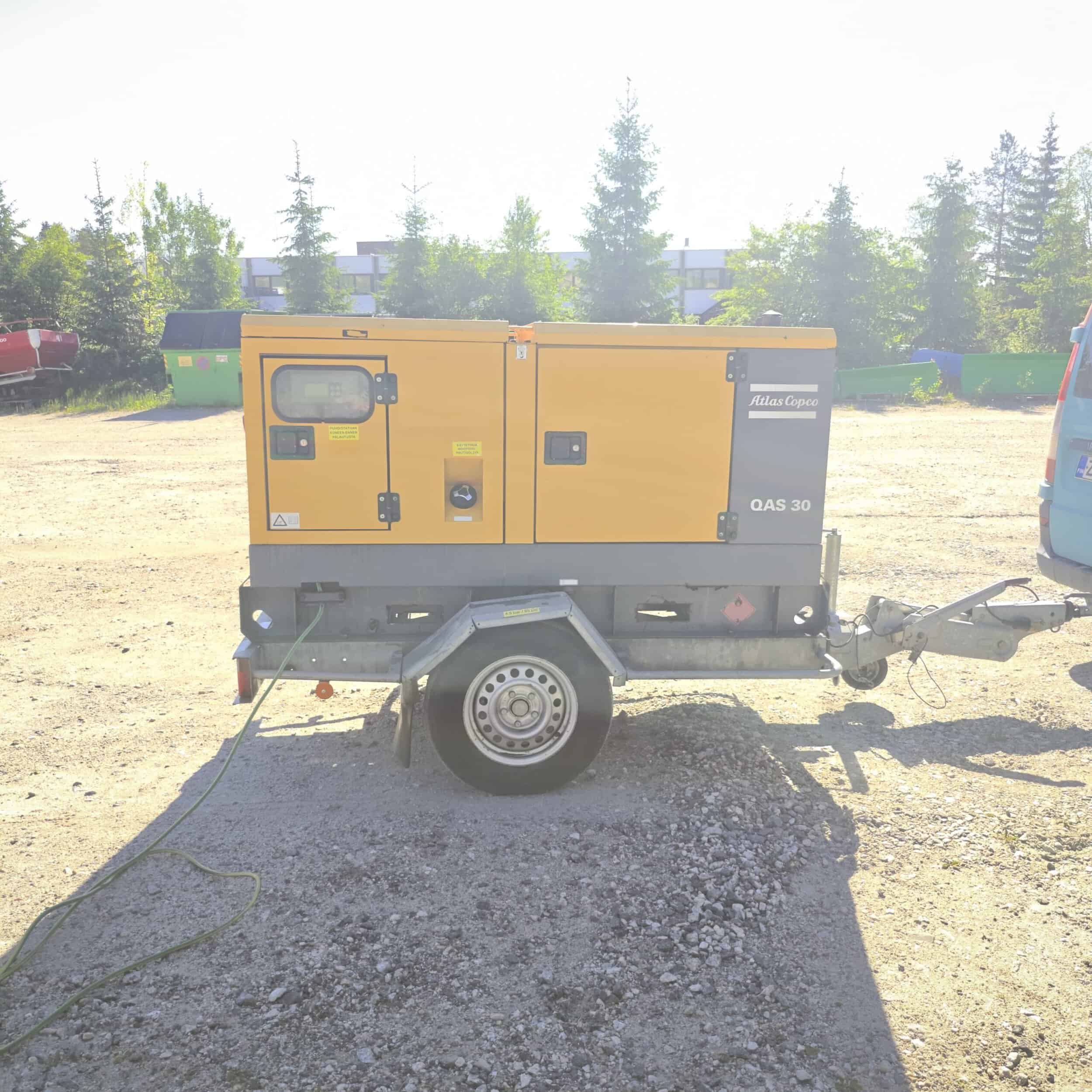 Atlas Copco QAS30 generaattori kärryn päällä vm2015 - Image 4