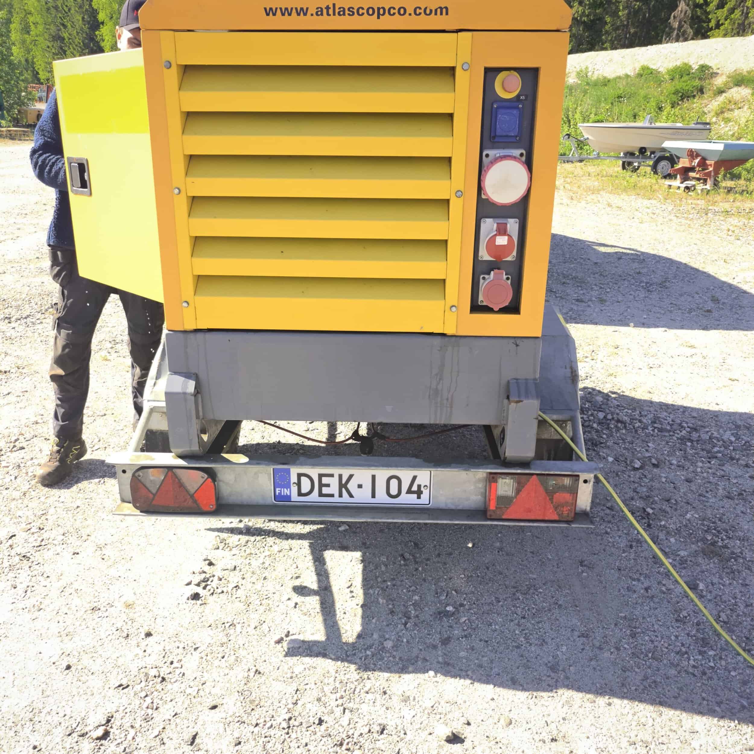 Atlas Copco QAS30 generaattori kärryn päällä vm2015 - Image 5