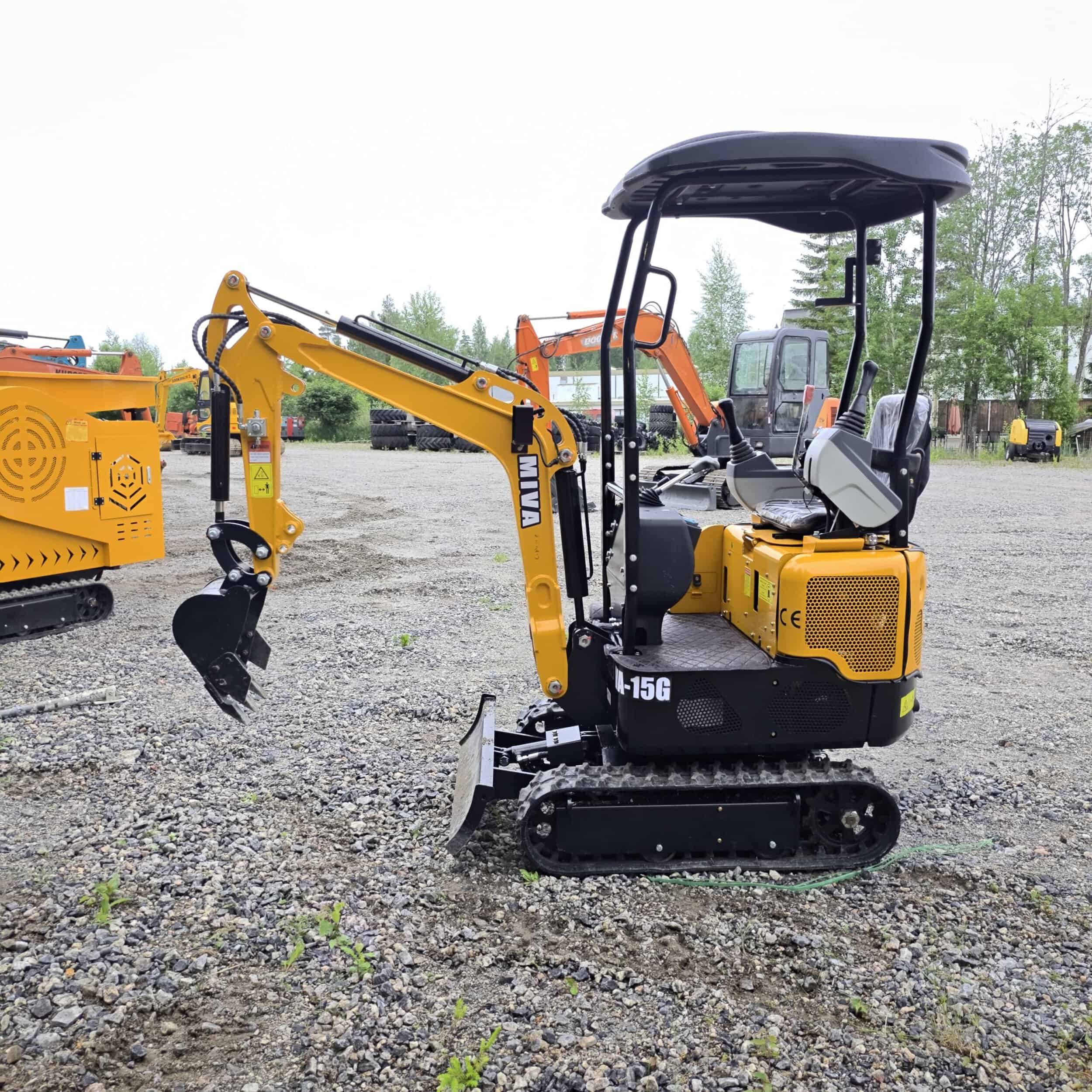 Miva VC15G Kumitelainen minikaivuri - Image 3