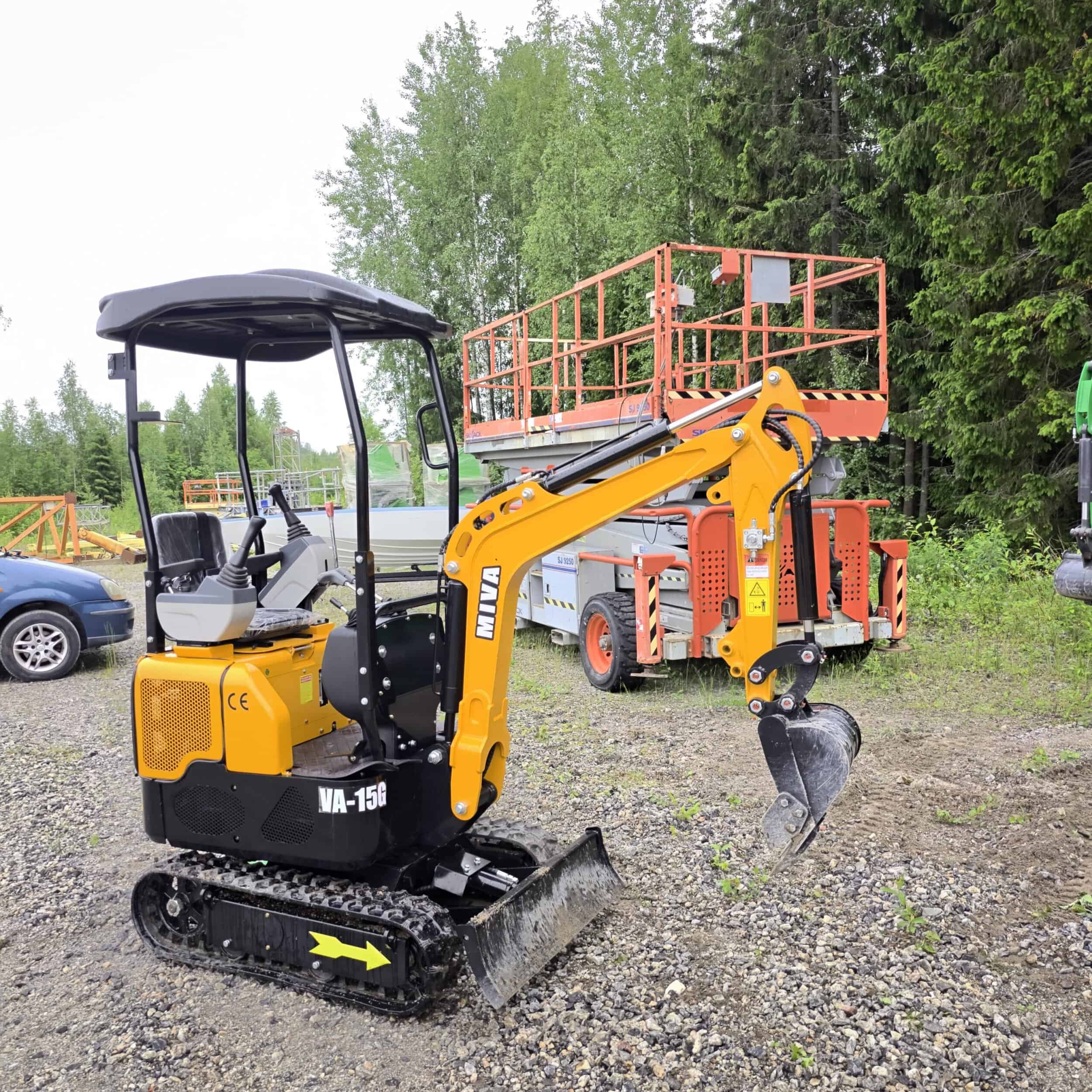 Miva VC15G Kumitelainen minikaivuri - Image 2